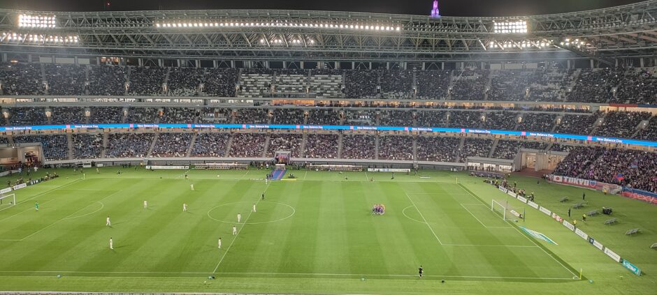 サッカー観戦